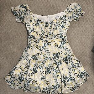 Hello Molly White Floral Fitted Sundress